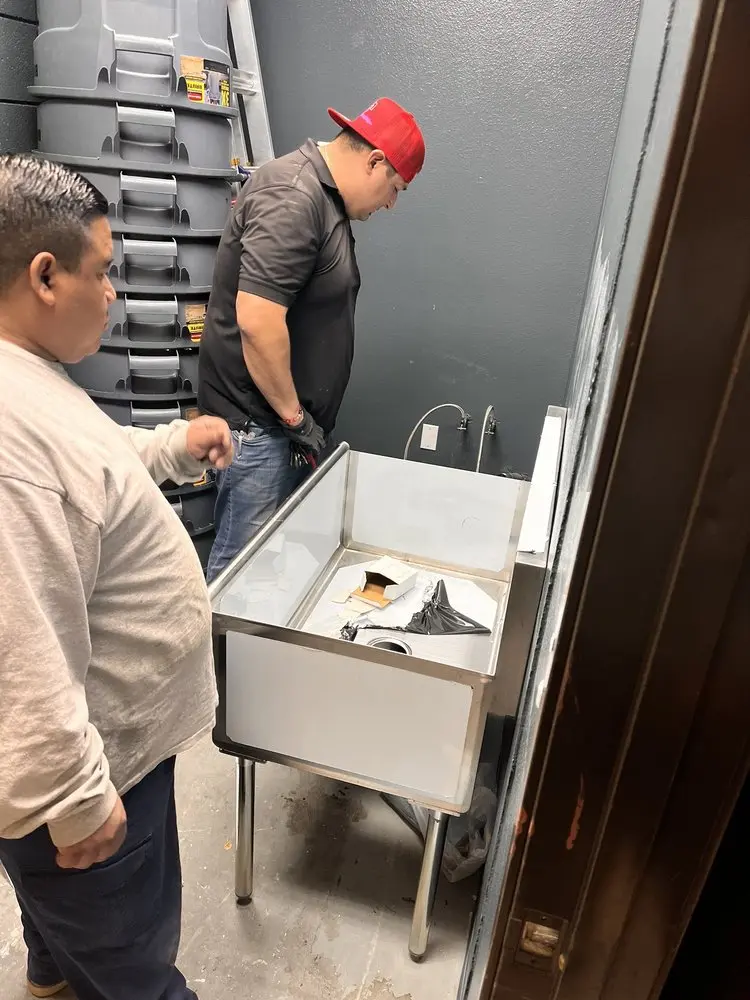 Commercial plumbing and sink installation in Concord - Robert