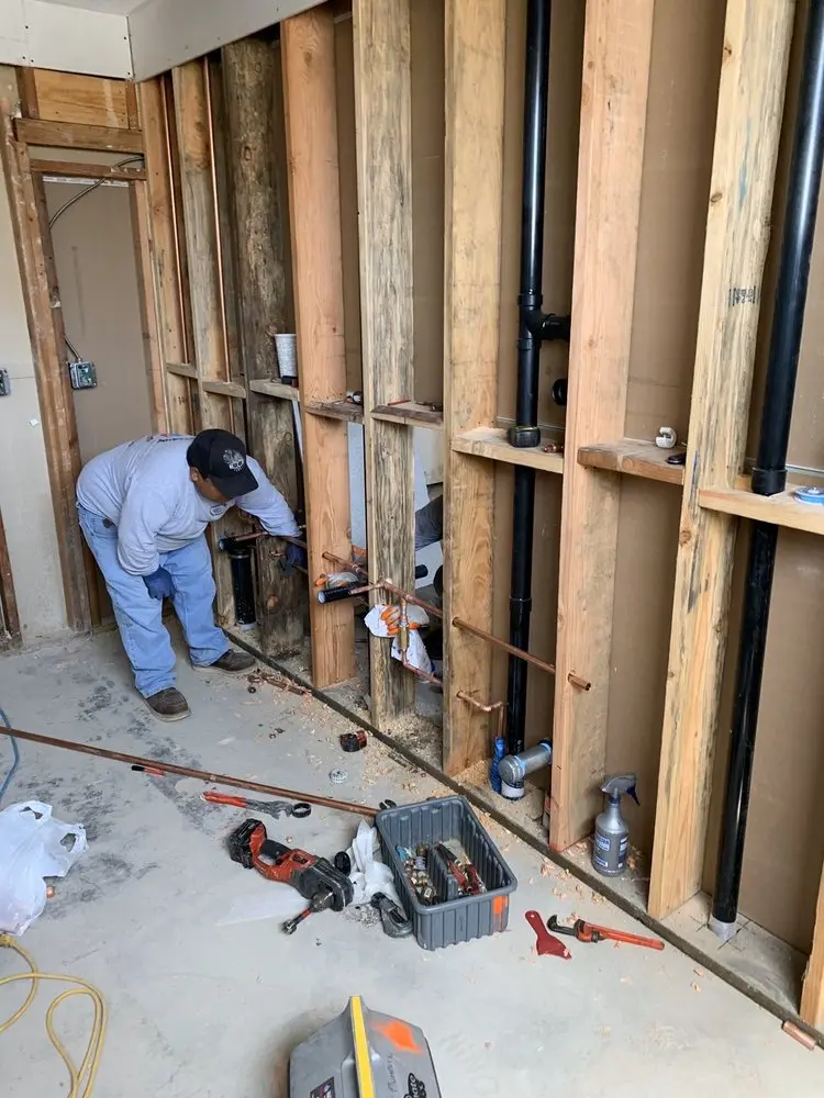 Commercial rough-in plumbing for Commercial Plumbing in Concord - Robert